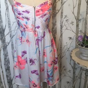 Roxy Shore Thing neon smocked floral dress